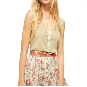 ✨SALE✨ NWT Free People Vacay Tank In Cyprus Green